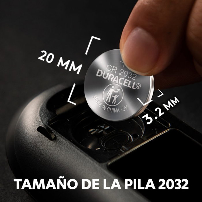 Duracell Pila de Litio Botón CR2032 3V - Pack de 5 Unidades en Blister